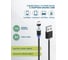 Дата-кабель More Choice Smart USB 3.0A для micro USB Magnetic нейлон 1м K61Sm Black 4