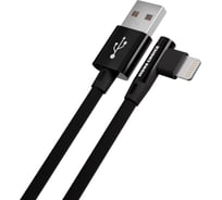 Дата-кабель More Choice USB 2.1A для Lightning 8-pin нейлон 1м K27i Black