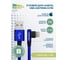 Дата-кабель More Choice USB 2.1A для Lightning 8-pin нейлон 1м K27i Blue 3