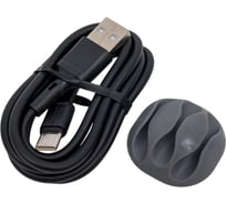 Дата-кабель More Choice USB 2.0A для Type-C  TPE 1м K14a Black