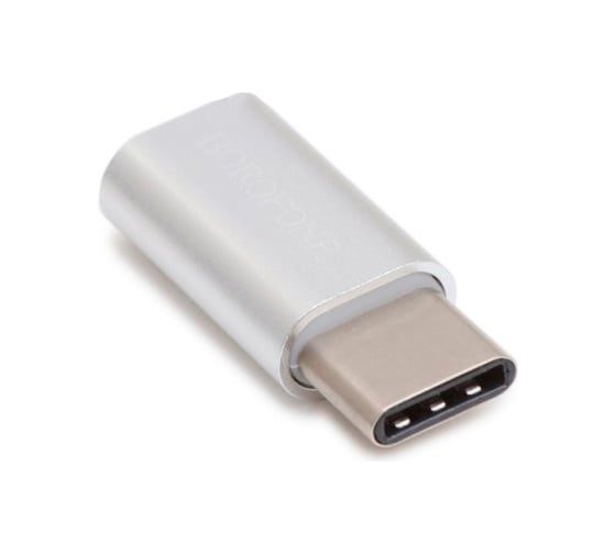 Адаптер Borofone bv4 microusb/тype-c, серебряный 0L-00048566