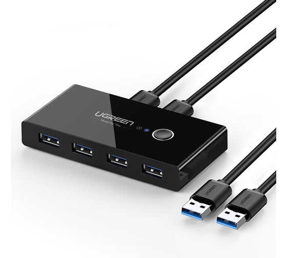 Разветвитель портов Ugreen с переключателем 4 х USB 3.0 30768 1