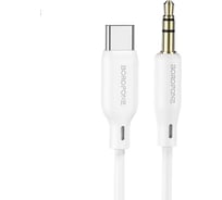 Аудиокабель Borofone bl18 usb type-c, 1м, белый 0L-00058084