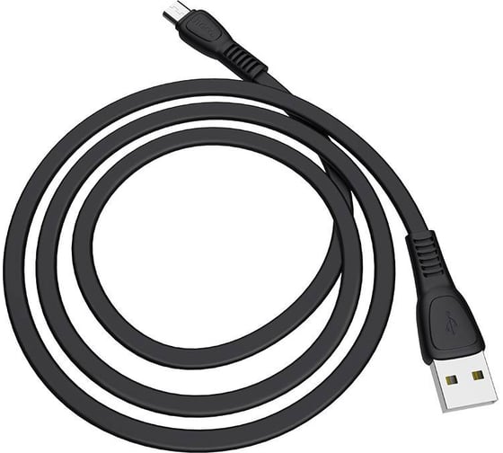 Кабель Hoco Usb x40 noah microusb, 2.4а, 1м, tpe (черный) 0L-00043985 1
