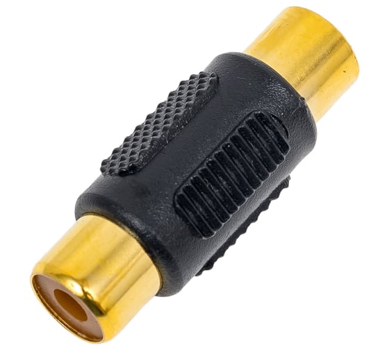 Переходник RCA гнездо - RCA гнездо Pro Legend 32мм пластик "позолоченный", 0 PL2359