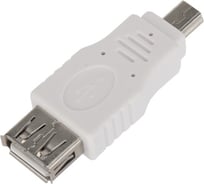 Переходник REXANT USB (гнездо USB-A - штекер mini USB), 1 штука 06-0191-A 28213964