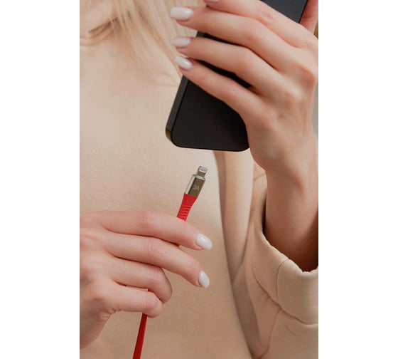 Кабель Accesstyle CL30-F200SS Red