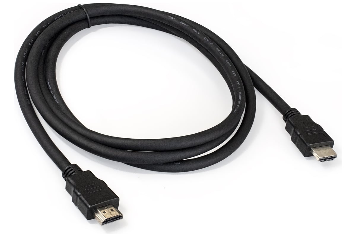 Кабель ExeGate HDMI EX-CC-HDMI2-1.8 19M 19M, v2.0, 1,8м, 4K UHD, Ethernet,  позолоченные контакты 287730