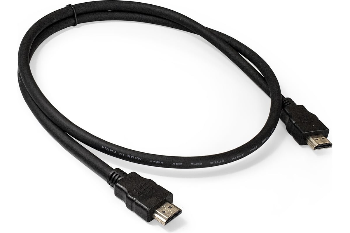 Кабель ExeGate HDMI EX-CC-HDMI2-1.0 19M 19M, v2.0, 1м, 4K UHD, Ethernet,  позолоченные контакты 287729