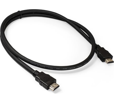 Кабель ExeGate HDMI EX-CC-HDMI2-1.0 19M 19M, v2.0, 1м, 4K UHD, Ethernet, позолоченные контакты 287729