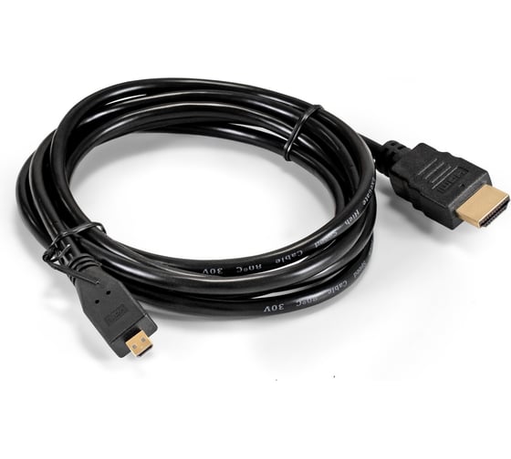 Кабель ExeGate HDMI-microHDMI EX-CC-HDMID-1.8 19M 19M, 1,8м, ver1.4, позолоченные контакты 254073
