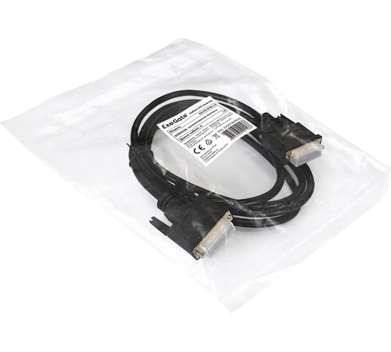 Кабель ExeGate DVI dual link EX-CC-DVI2-1.8 25M 25M, 1,8м, позолоченные контакты 257294