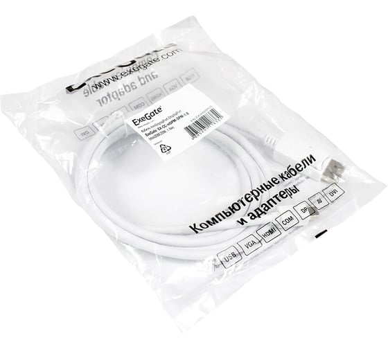 Кабель ExeGate miniDisplayPort-DisplayPort EX-CC-mDPM-DPM-1.8 mini20M 20M, 1,8м 284929