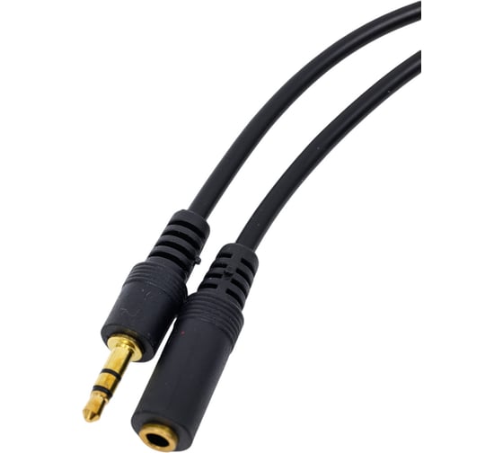 Удлинитель ExeGate звуковой EX-CCA-423-2.0 3.5mm Jack M 3.5mm Jack F, 2м, позолоченные контакты 205308