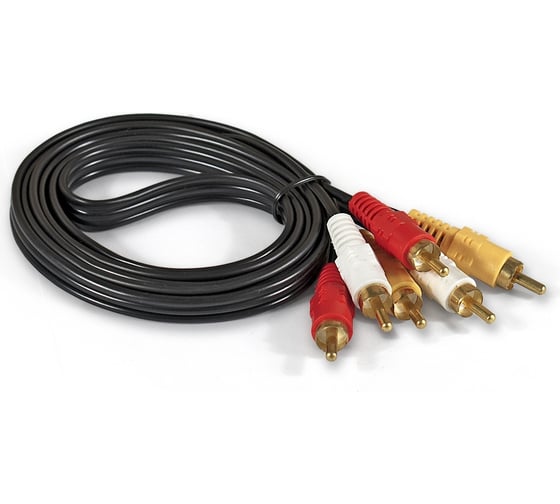 Кабель ExeGate аудио EX-CCV-53-1.5 3xRCA M 3xRCA M, 1,5м 284947