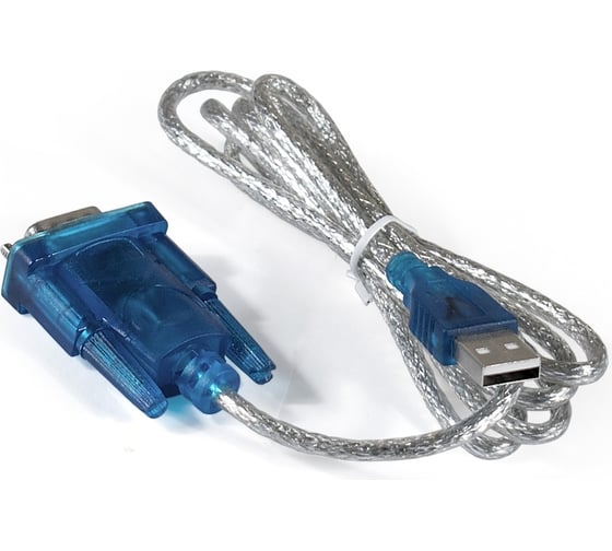Кабель ExeGate-адаптер USB 2.0-RS232 EX-UAS-0.8 Am DB9M, 0,8м, крепеж разъема - винты 284950