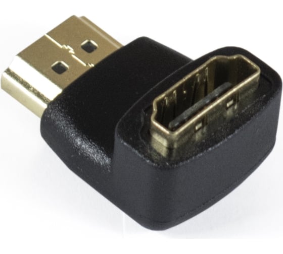 Переходник ExeGate HDMI-HDMI EX-HDMI90-FML 19M 19F, угловой, позолоченные контакты 284919