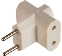 Электрический мини-тройник EUROTEX без заземления на 3 гнезда, 10 А 085510-003