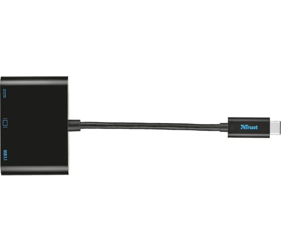 Адаптер Trust USB-C мультипорт 3в1 HDMI-USB3.1-USB-C 21260