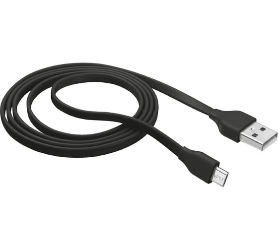 Кабель Trust MICRO-USB 1м плоский чёрный 20135