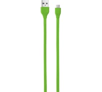 Кабель Trust MICRO-USB 1м плоский лаймовый 20138