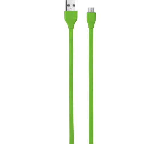 Кабель Trust MICRO-USB 1м плоский лаймовый 20138