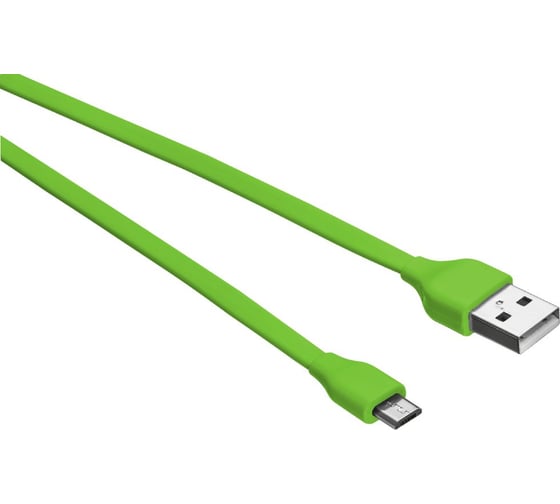 Кабель Trust MICRO-USB 1м плоский лаймовый 20138