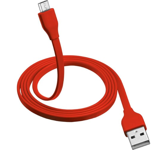 Кабель Trust MICRO-USB 1м плоский красный 20137