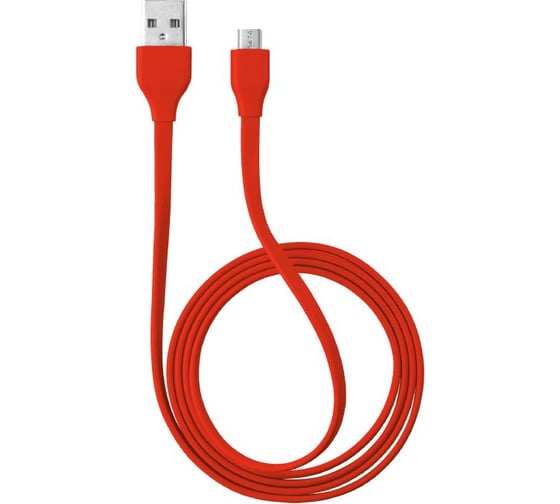 Кабель Trust MICRO-USB 1м плоский красный 20137