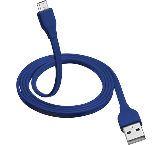 Кабель Trust MICRO-USB 1м плоский голубой 20136