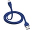 Кабель Trust MICRO-USB 1м плоский голубой 20136 3