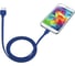 Кабель Trust MICRO-USB 1м плоский голубой 20136 6