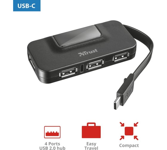 USB-хаб Trust OILA USB-C 4xUSB2.0 21320