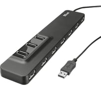 USB-хаб Trust Oila 10xUSB 2.0 с блоком питания 20575