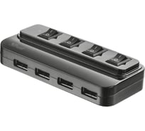 USB-хаб Trust 4xUSB 2.0 с выключателями портов 20619