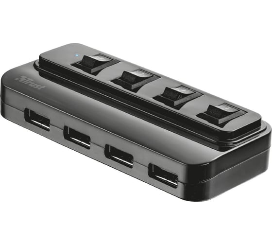 USB-хаб Trust 4xUSB 2.0 с выключателями портов 20619