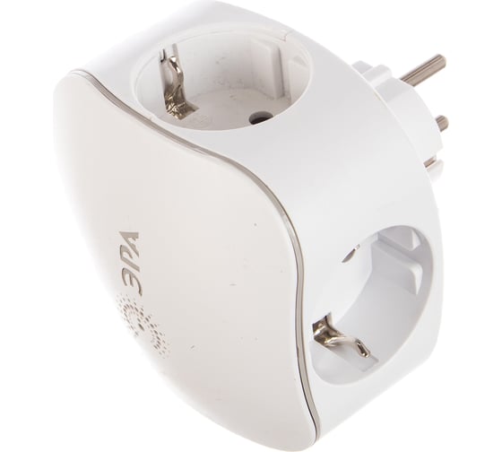 Тройник ЭРА SP-3e-USB-2A 3гн 220V + 2xUSB 2000mA, c заземлением, белый Б0015243