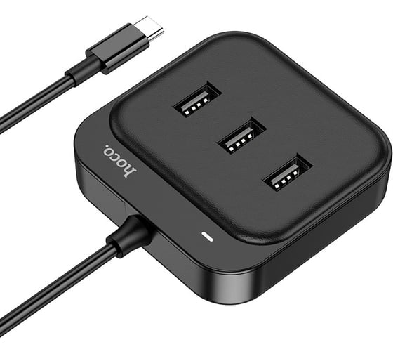 Хаб Hoco Usb-c hb31 easy 4хusb, 0.2м (черный) 0L-00057790