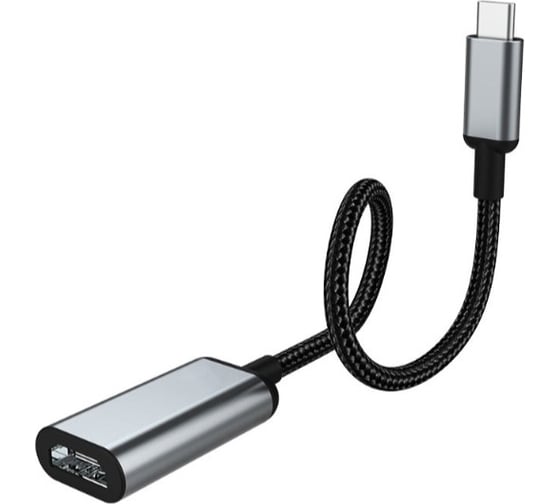 Адаптер Hoco hb21 usb-c на hdmi, конвертер, 4k video, нейлон (серый) 0L-00050200