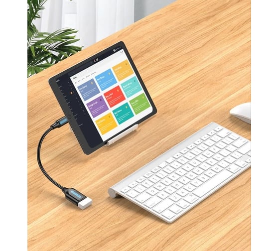 Гибкий адаптер-переходник VENTION USB CM/ OTG USB 3.0 AF, 0,15м. CCVBB