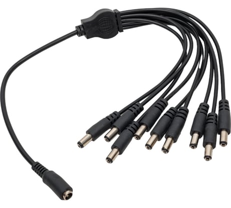 Разветвитель питания REXANT dc на 9 разъемов 2,1x5,5мм 14-0317