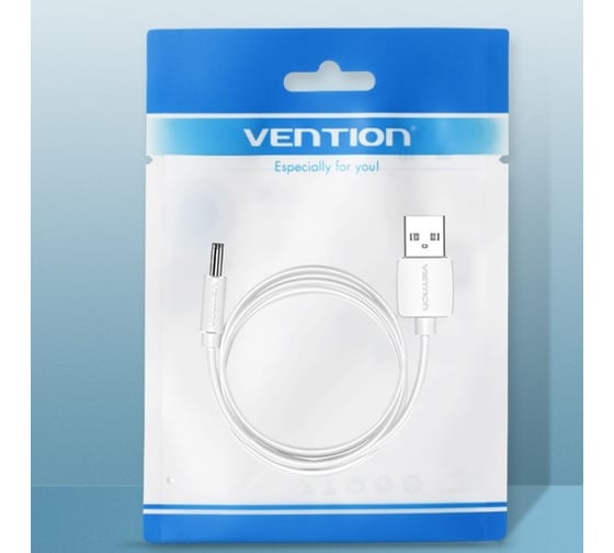 Кабель VENTION USB AM/DC-jack 3.5мм M - 1м Белый CEXWF