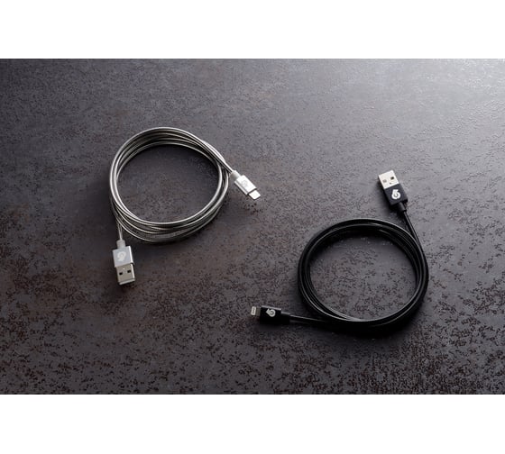 Кабель uBear FORCE MFI Lightning - USB, Kevlar Cable Metal, серебристый DC06SL01-L