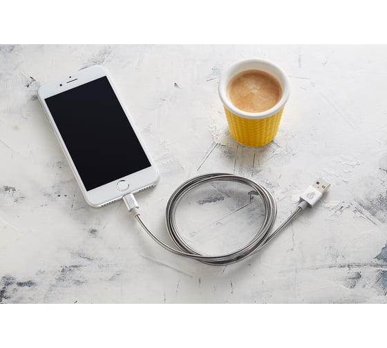 Кабель uBear FORCE MFI Lightning - USB, Kevlar Cable Metal, серебристый DC06SL01-L