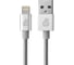 Кабель uBear FORCE MFI Lightning - USB, Kevlar Cable Metal, серебристый DC06SL01-L 1