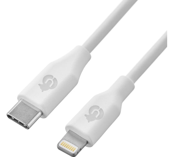 Кабель uBear LIFE, USB-C - Lightning, поддержка Power Delivery, мощность до 60W, длина 12 м, материал TPE DC11WH12LF-CL