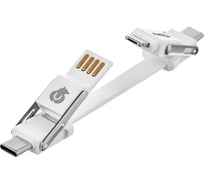 Кабель uBear Life Switch Key Ring Cable 6 in 1, белый DC09WH61-AD