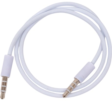 Аудио кабель REXANT 3,5 мм штекер-штекер 0,5м белый 18-1105