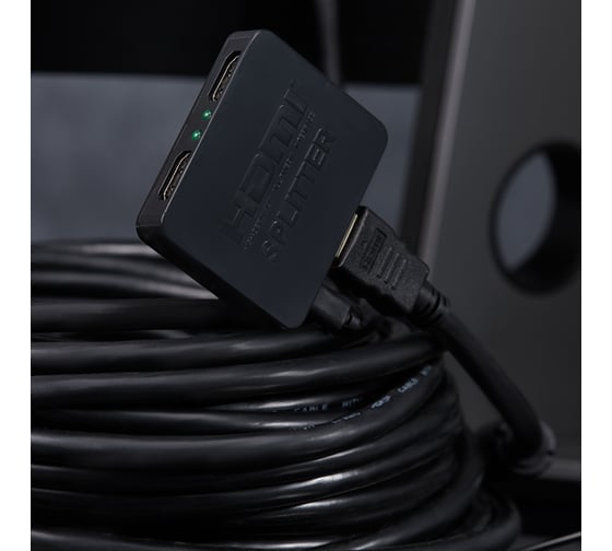Делитель REXANT HDMI 1x2 пластиковый корпус 17-6951