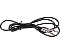 Аудио кабель AUX REXANT 3.5 мм шнур силикон 1м черный 18-4260